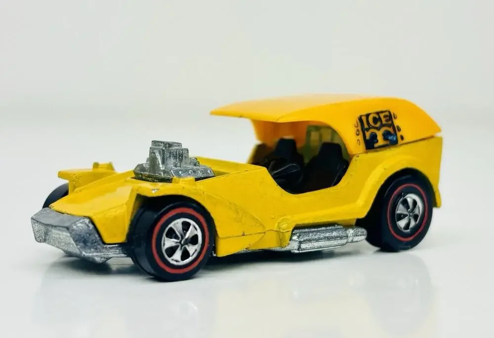 Hot Wheels Redline Ice-T Yellow Enamel Hong Kong Black Interior